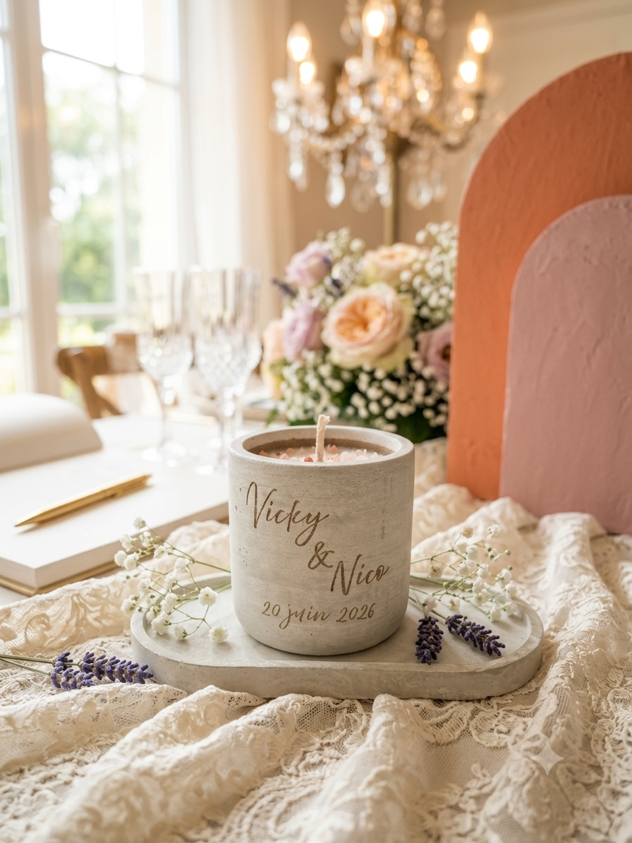 Bougie spéciale Mariage